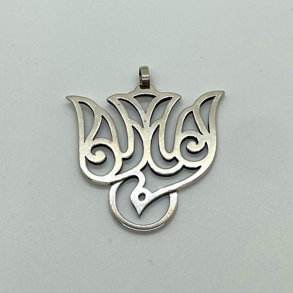 VTG Retired James Avery Large Sterling Silver Descending Dove